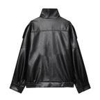 Beatriz | Casaco Feminino de Pele Sintética Estilo Streetwear