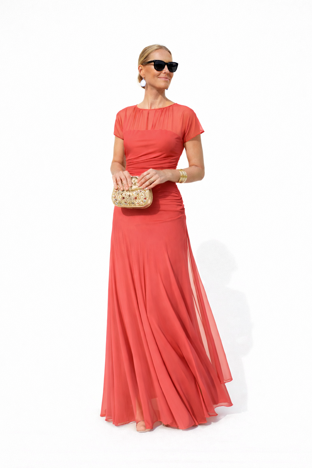 Veloria | Vestido Floral Largo Elegante para Mulher