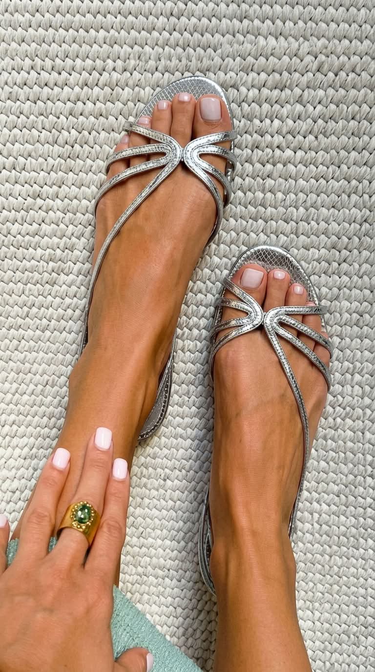 Joana - Sandálias Douradas Elegância de Verão