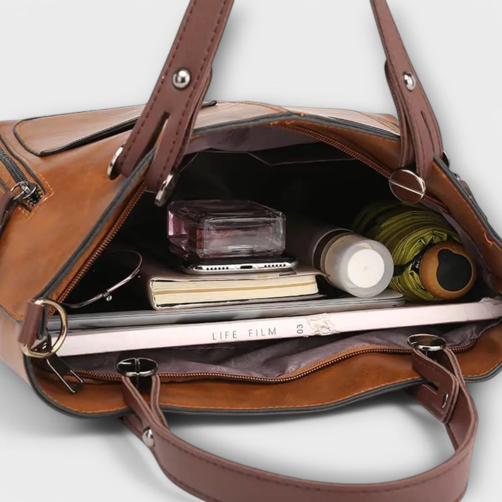 Maria - Bolsa couro elegante