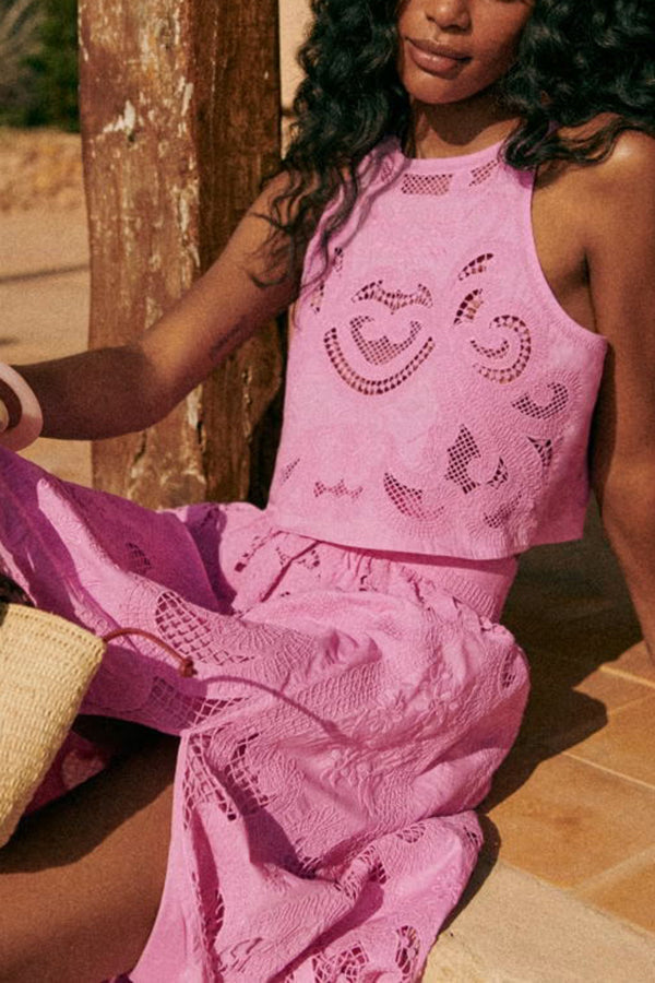 Moema - Conjunto Rosa em Renda