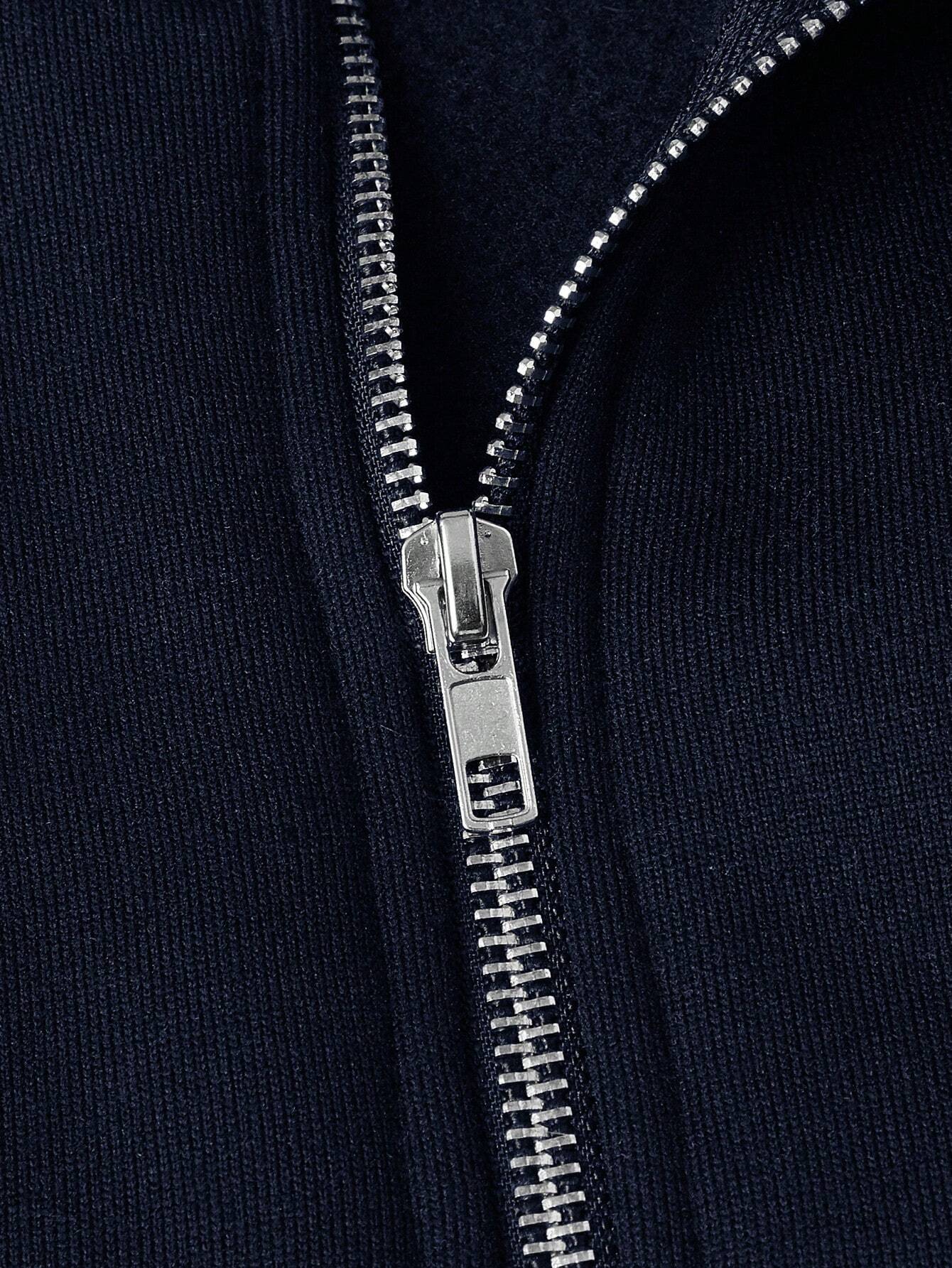 António - Pullover com fecho de meia altura