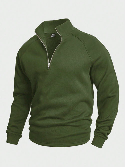 António - Pullover com fecho de meia altura