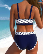 Piedade - Bikini de cintura alta com design em patchwork