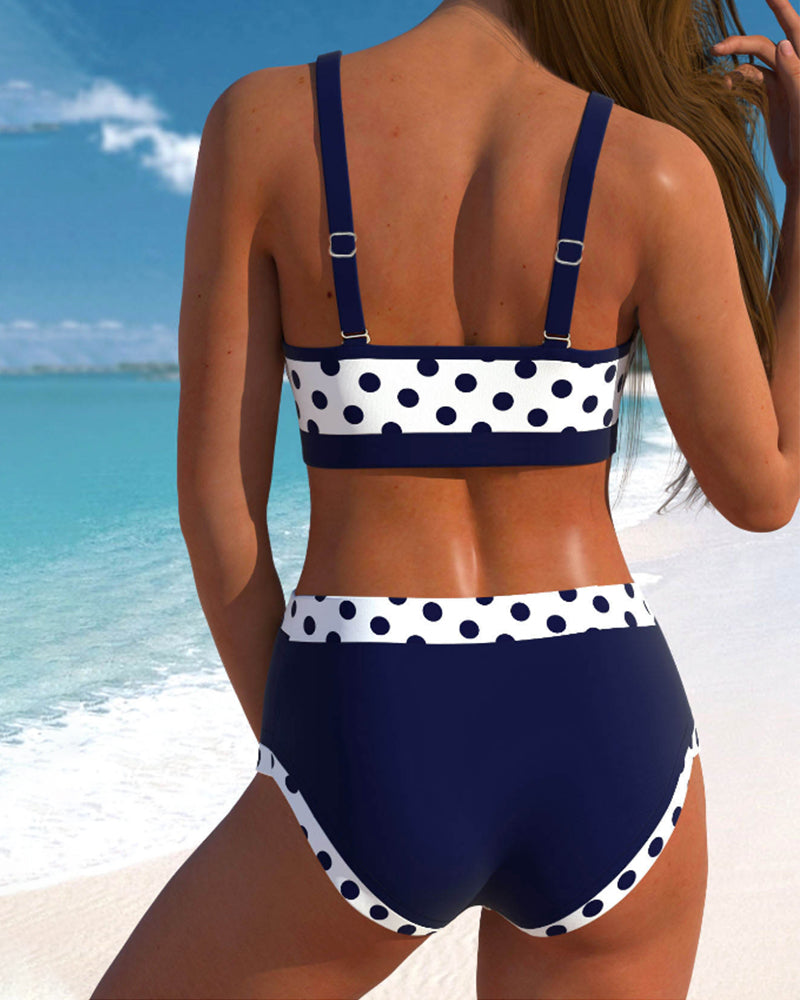 Piedade - Bikini de cintura alta com design em patchwork