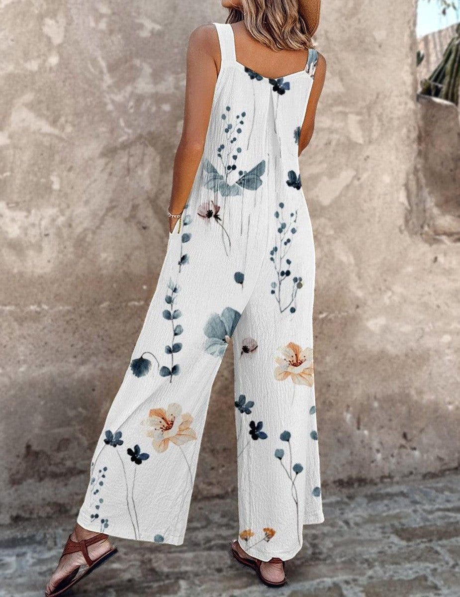 Joana - Macacão estampado confortável