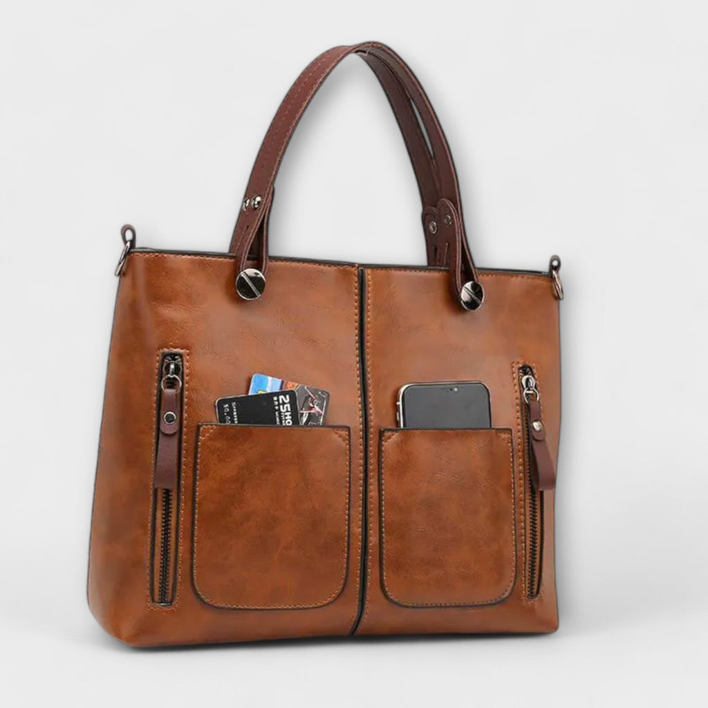 Maria - Bolsa couro elegante