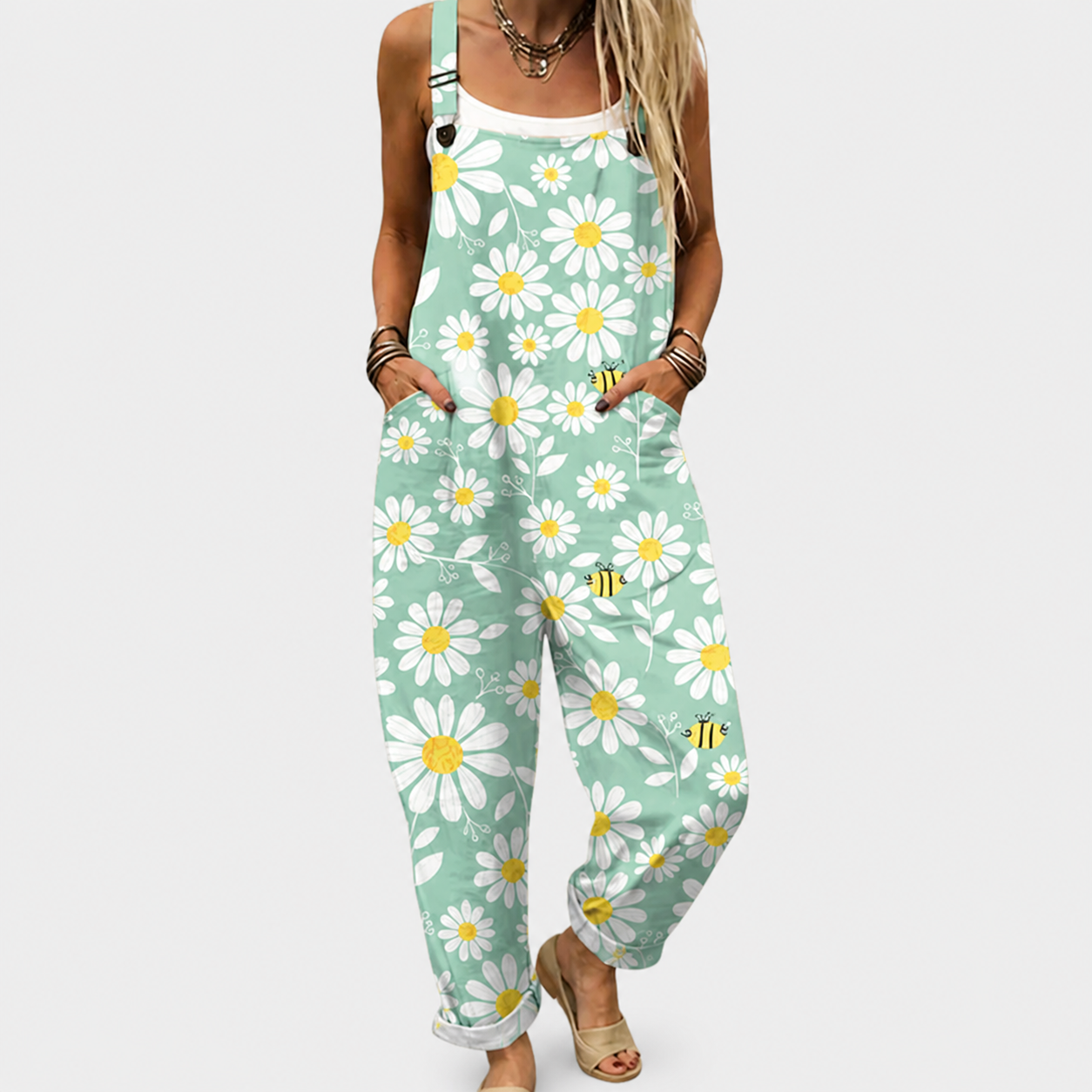 Joaquina - Macacão estampado confortável