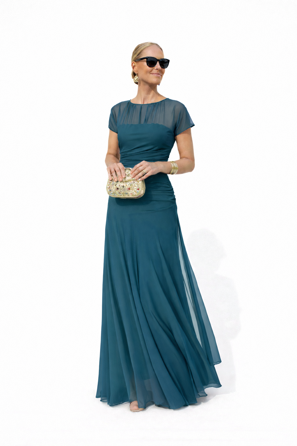 Veloria | Vestido Floral Largo Elegante para Mulher