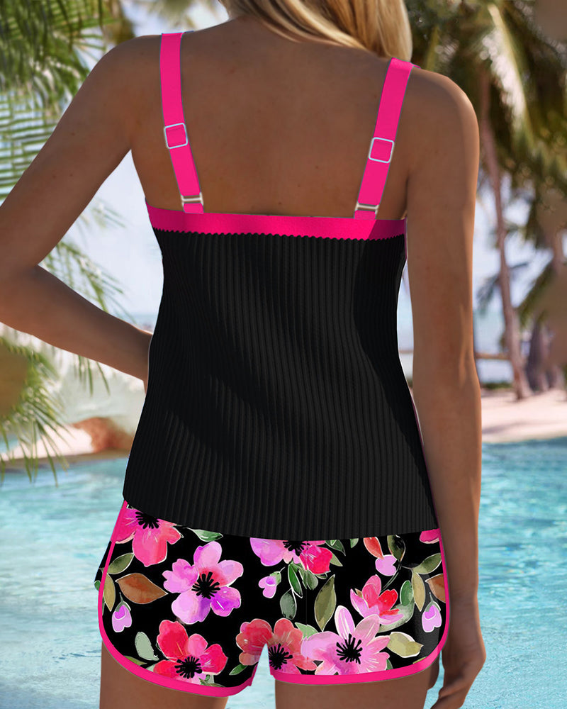Catarina | Conjunto de Tankini Elegante em Dois Peças