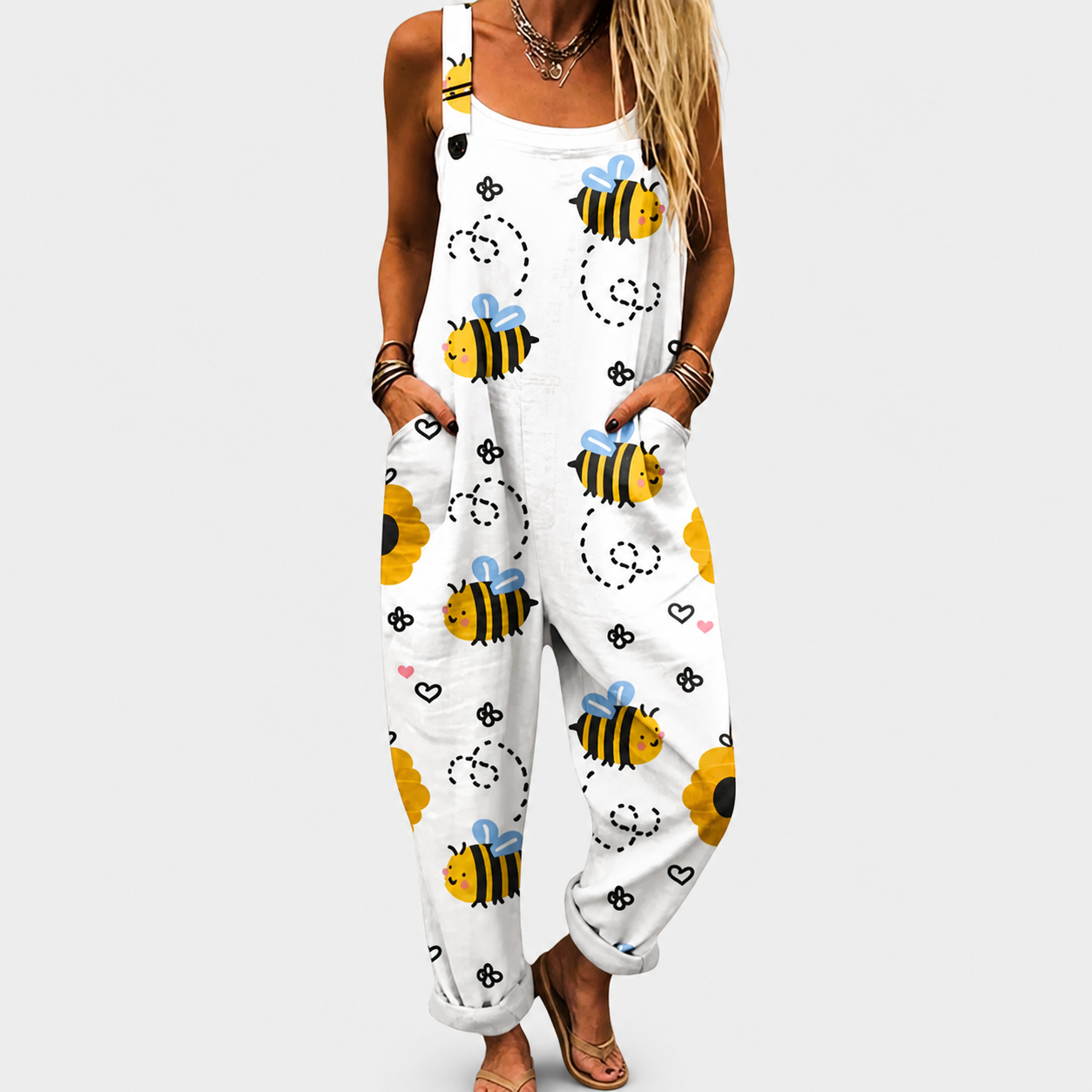 Jacinta - Macacão estampado confortável