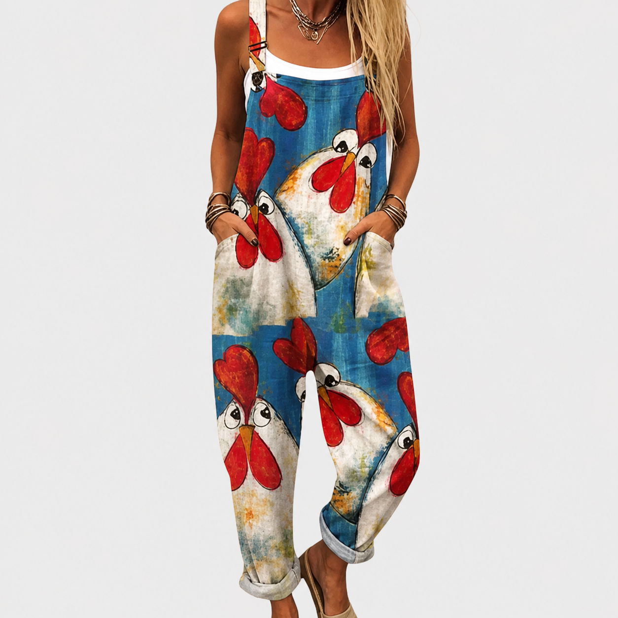 Margarida - Macacão estampado confortável