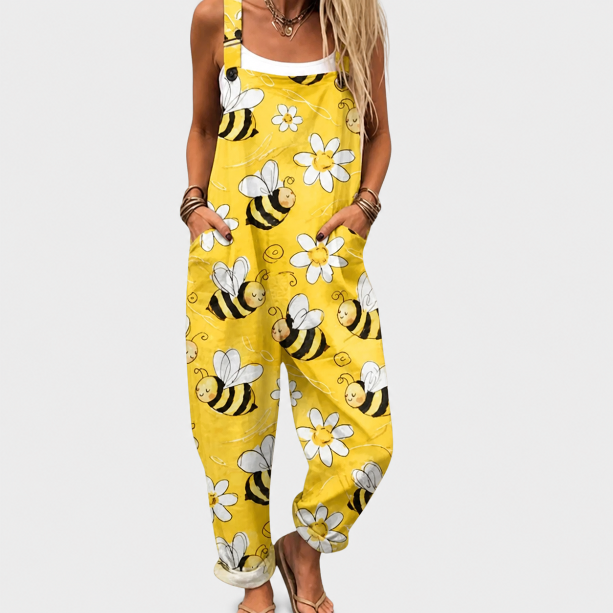 Ana - Macacão estampado confortável