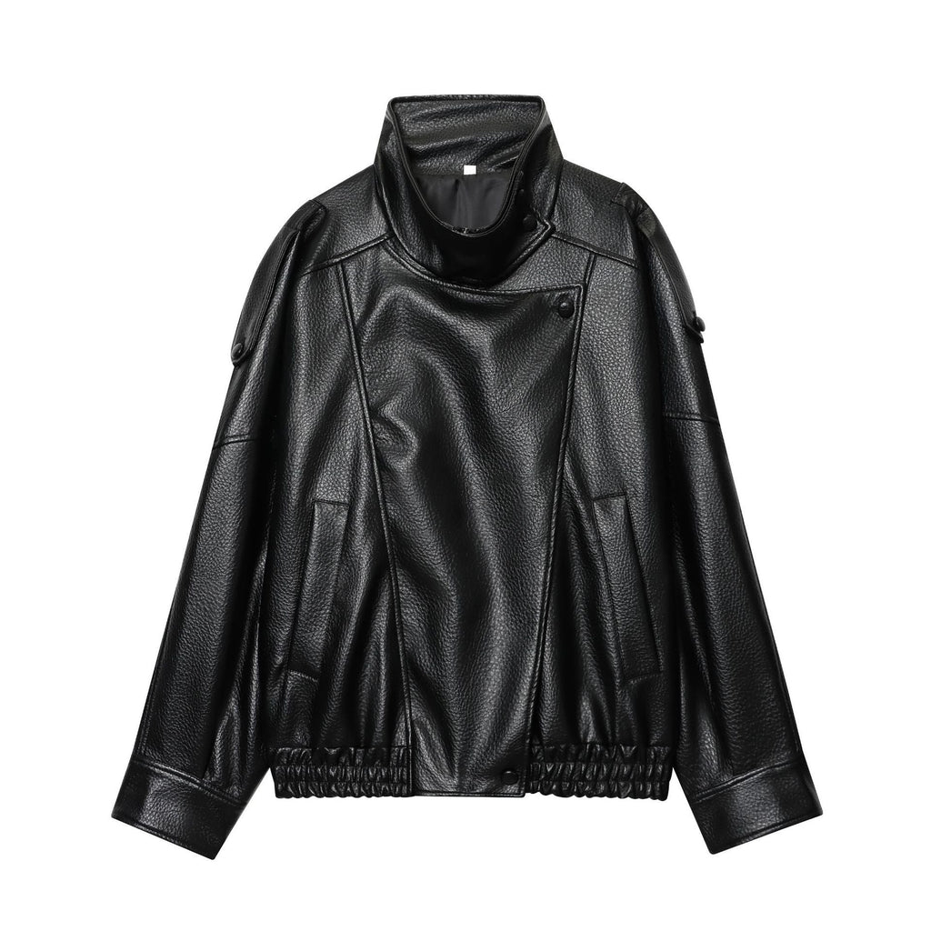 Beatriz | Casaco Feminino de Pele Sintética Estilo Streetwear
