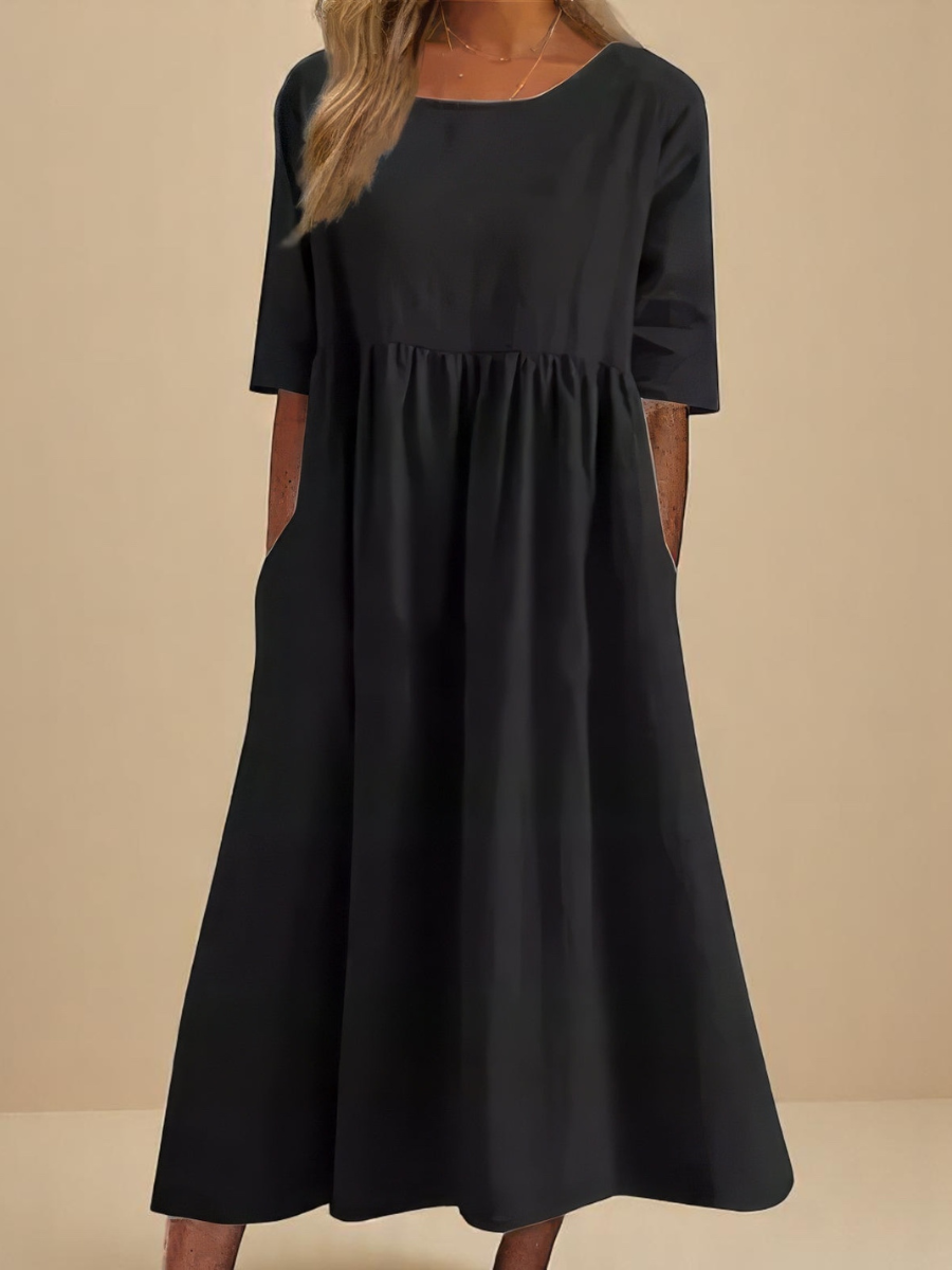 Minea - Vestido de algodão arejado