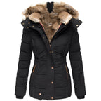 OLIVIA™ – Casaco slim-fit elegante com gola de pelo