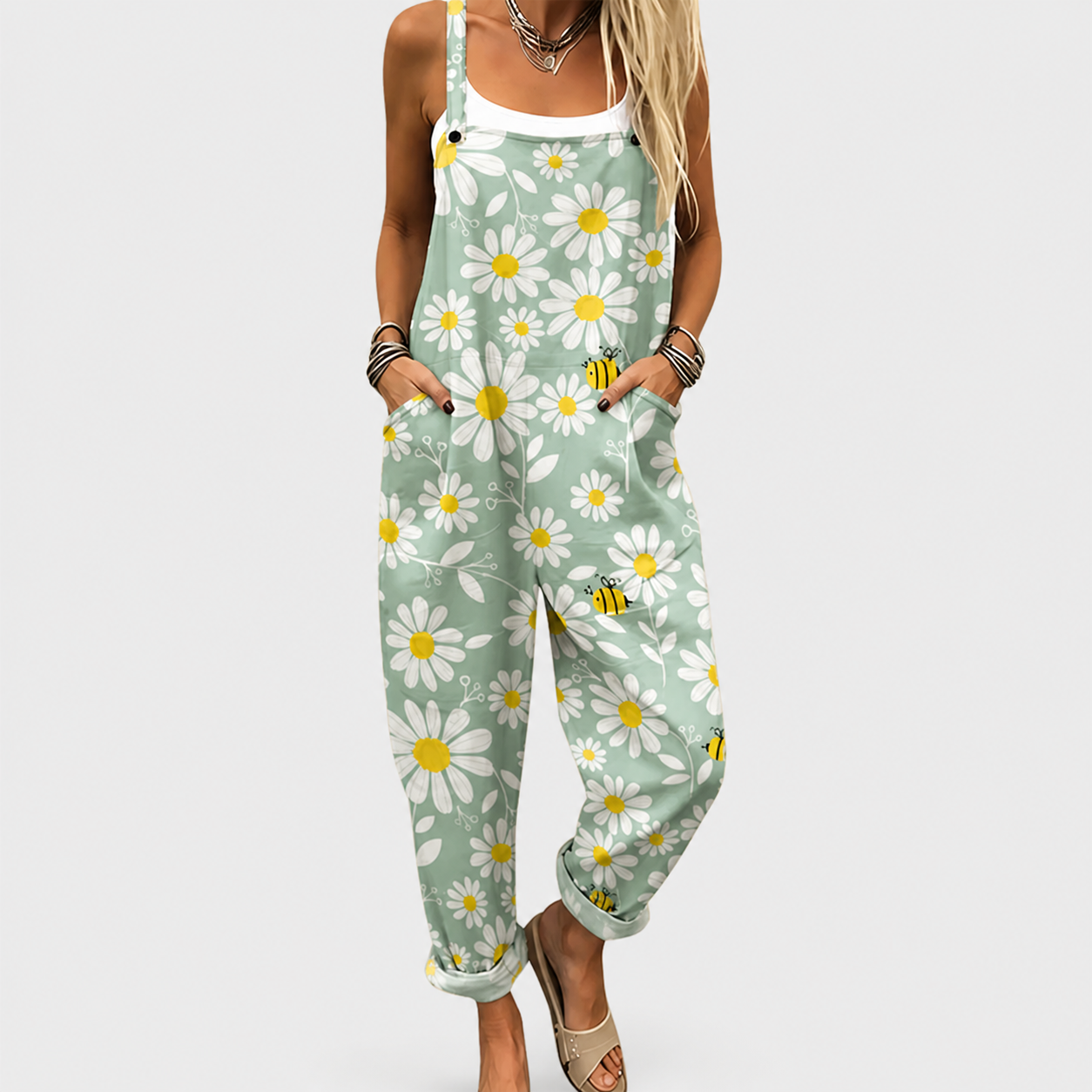 Isabel - Macacão estampado confortável