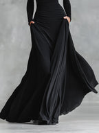Norfy - Roupa elegante com pregas fluidas