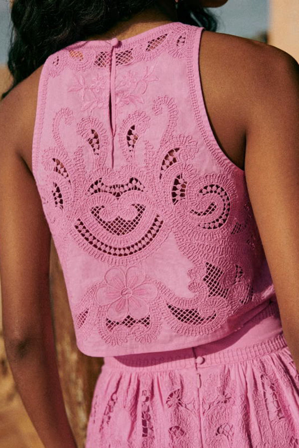 Moema - Conjunto Rosa em Renda