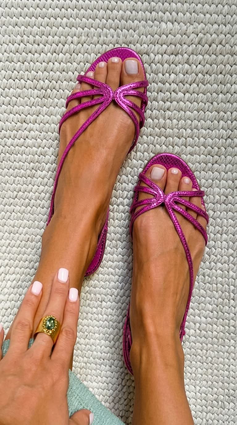 Joana - Sandálias Douradas Elegância de Verão