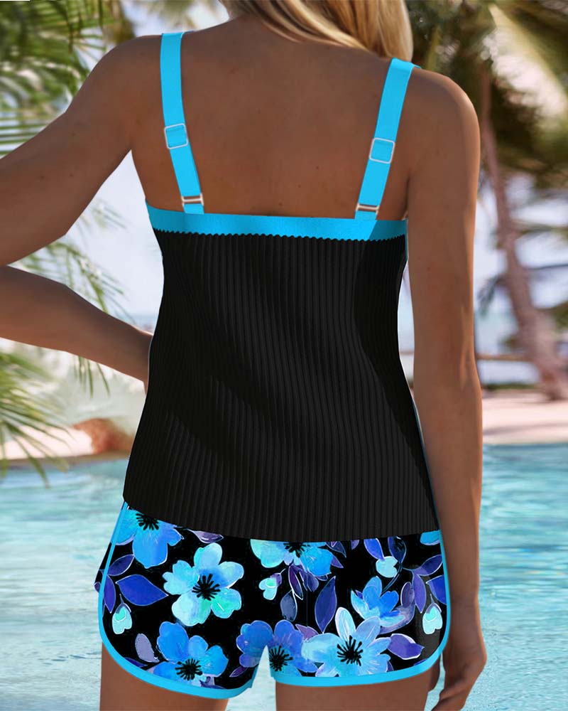 Catarina | Conjunto de Tankini Elegante em Dois Peças