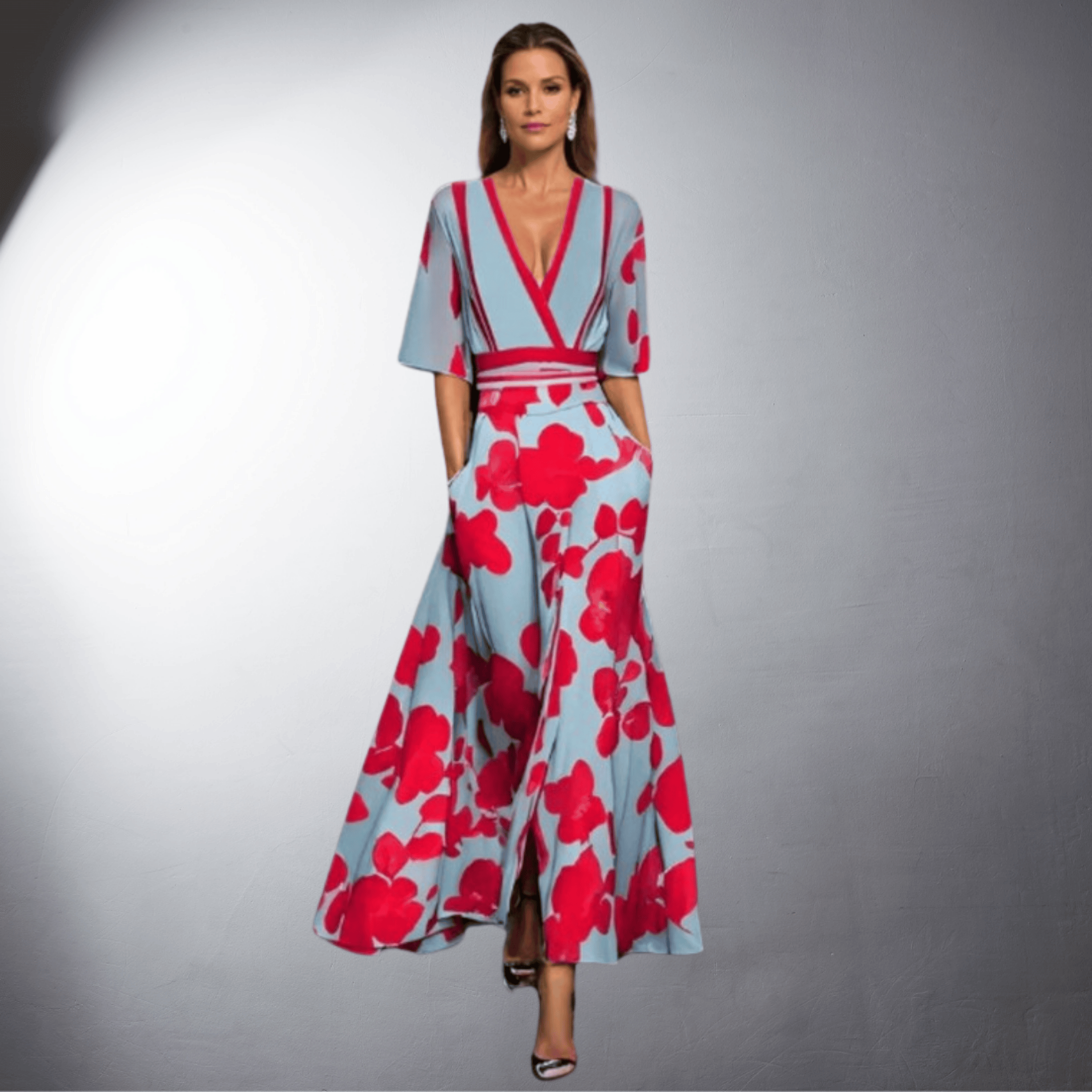 Elise™ - Vestido de Mulher Floral Elegante
