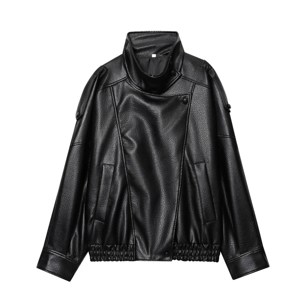 Beatriz | Casaco Feminino de Pele Sintética Estilo Streetwear