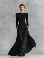 Norfy - Roupa elegante com pregas fluidas