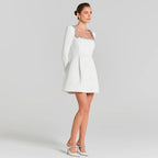 Barbara™ | Vestido curto de veludo