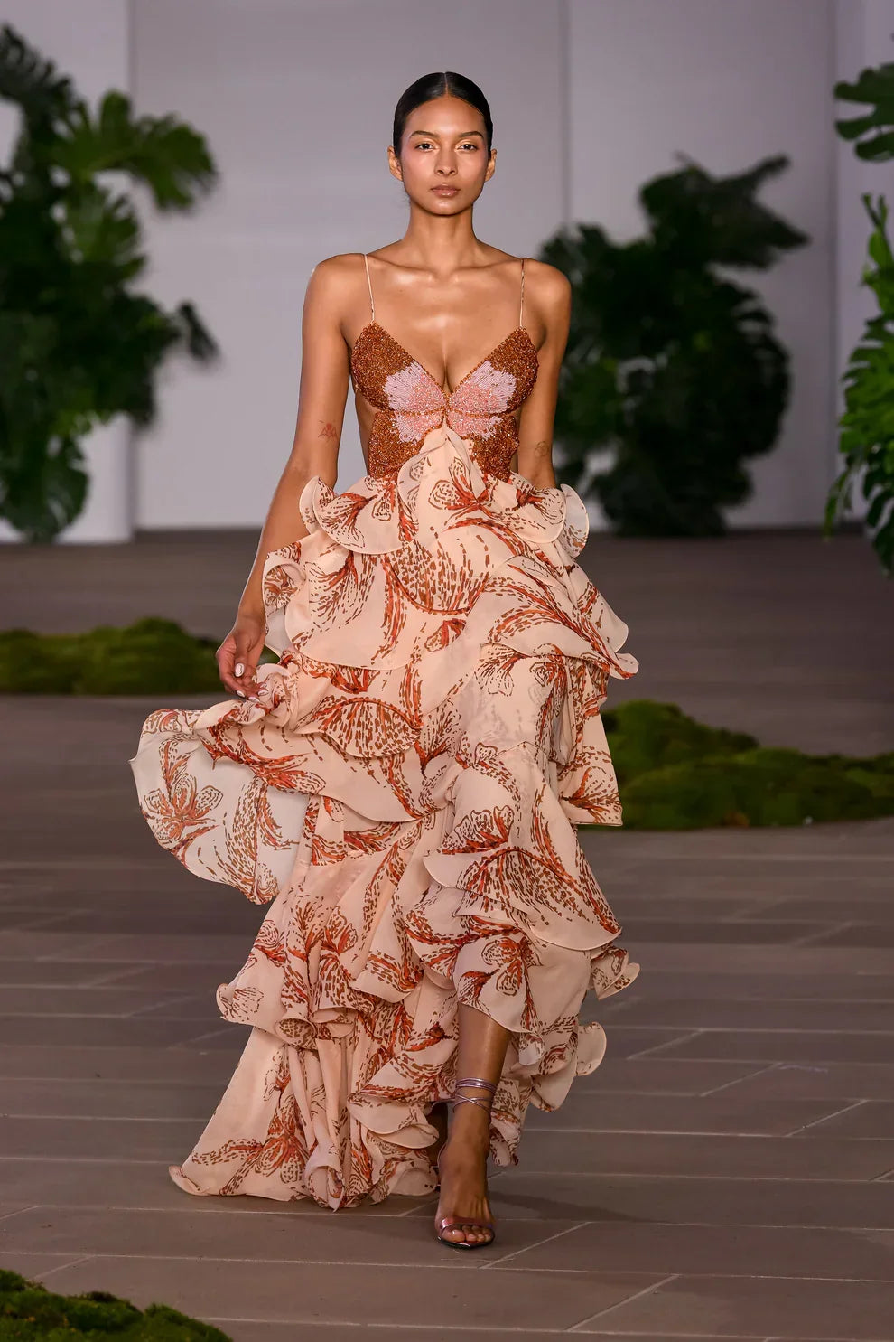 Nahia | Vestido com babados para Mulher