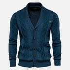 Francisco - Cardigan Argyle Mistura Suave