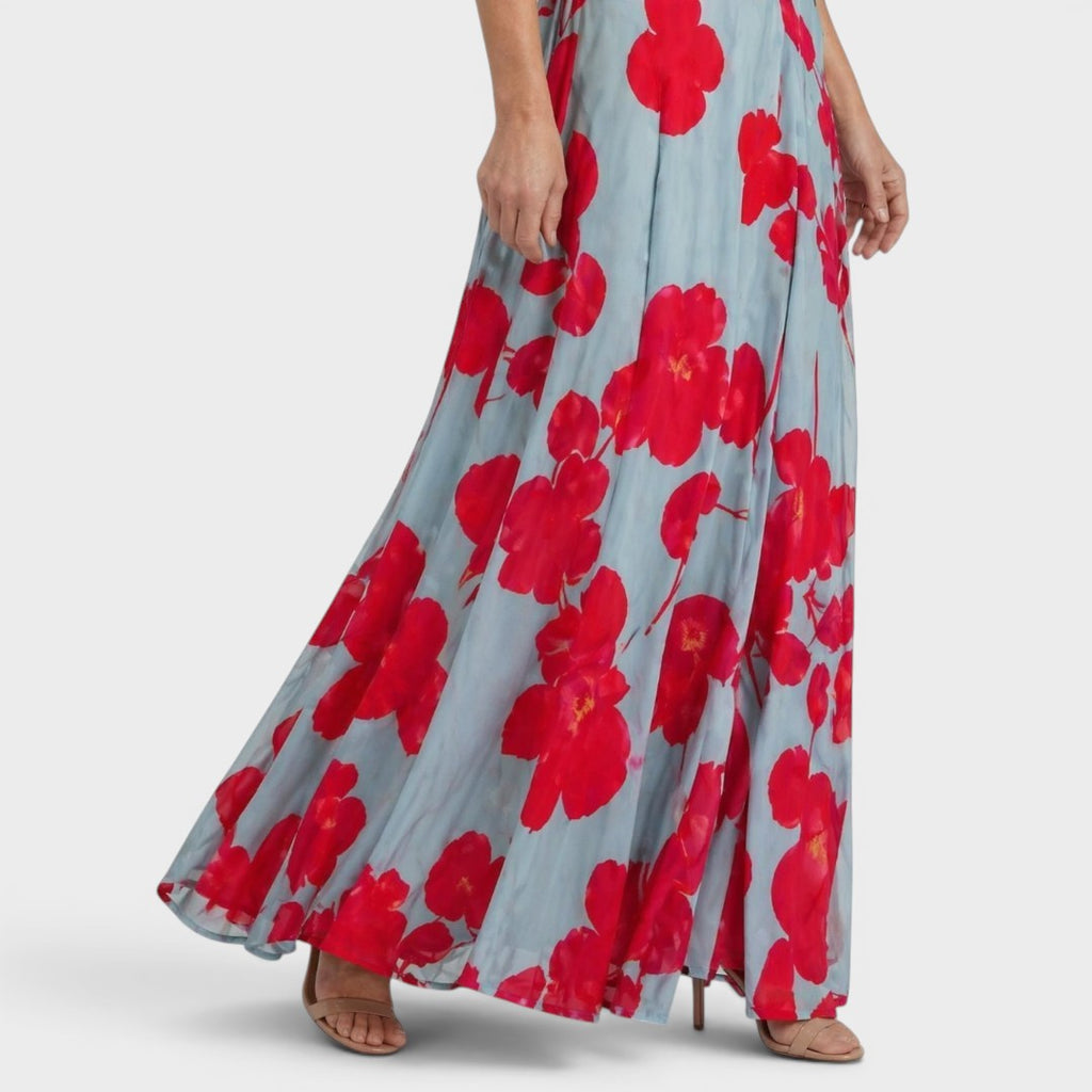 Daniela- Vestido maxi halter fluido elegante para Mulher