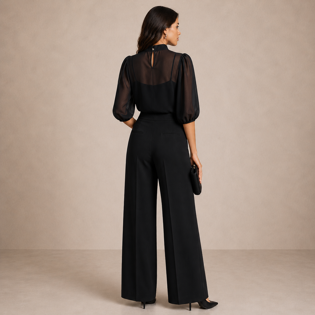 Catarina | Conjunto Fluido com Calças Largas