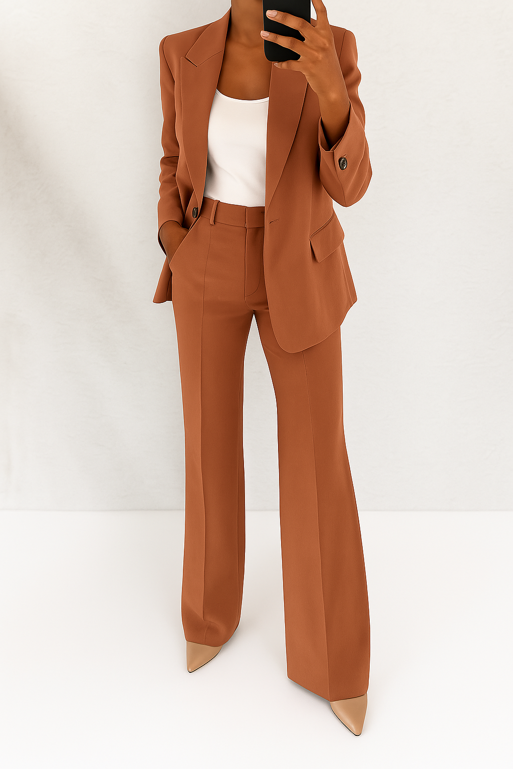 Salomé | Fato Elegante com Calças Largas