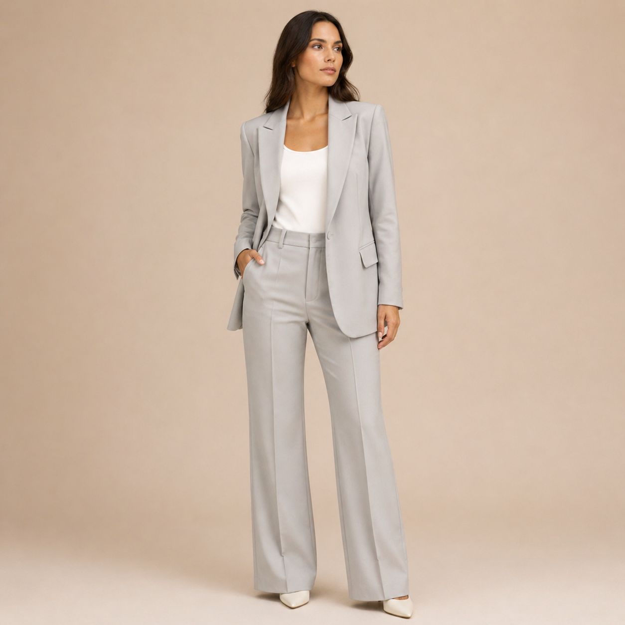 Vanessa - Conjunto Elegante com Calças Largas