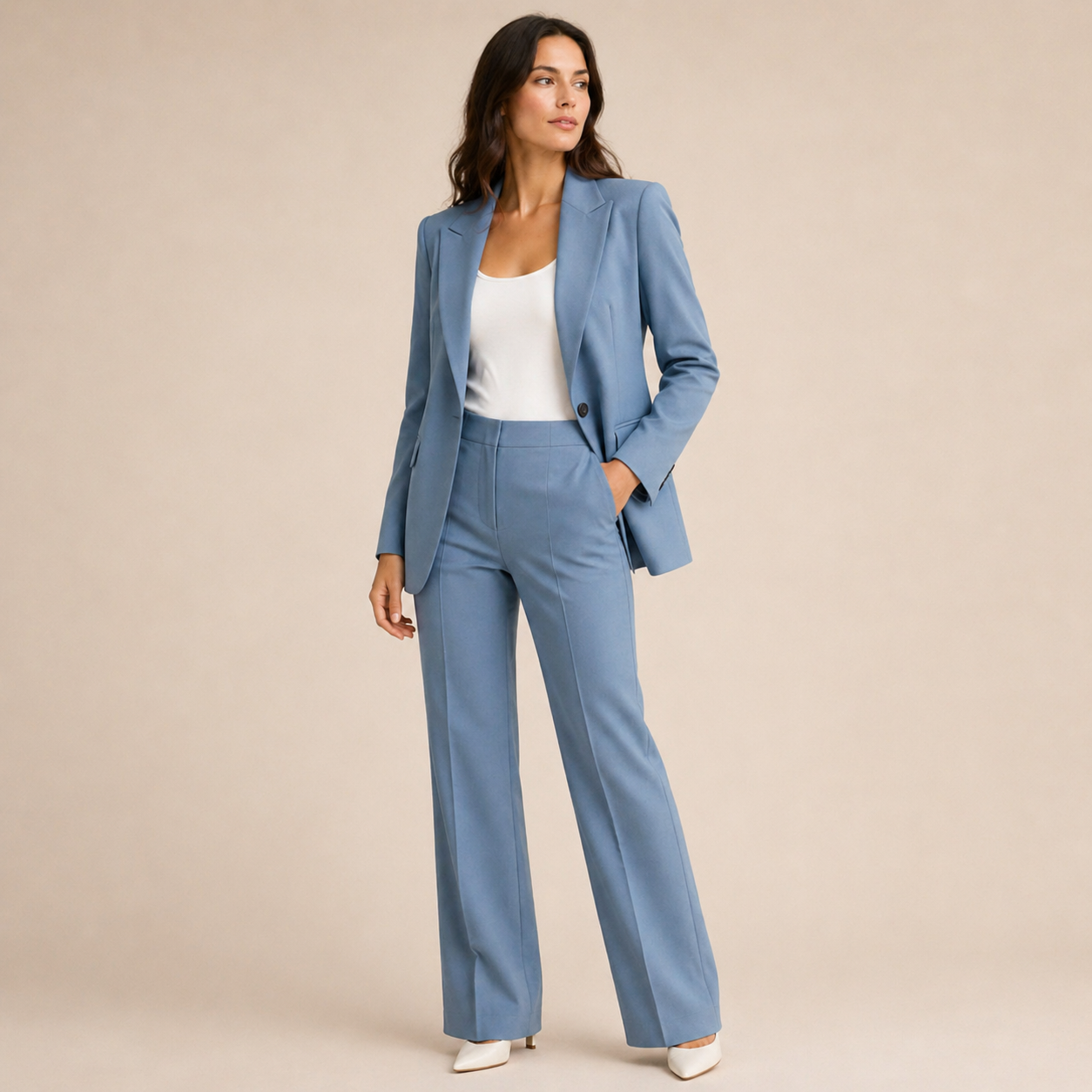 Vanessa - Conjunto Elegante com Calças Largas