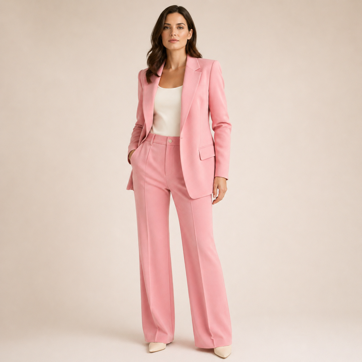 Vanessa - Conjunto Elegante com Calças Largas