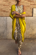 Abrielle – Vestido longo elegante com cardigan combinando
