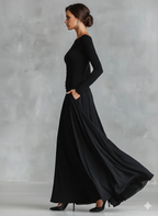 Norfy - Roupa elegante com pregas fluidas