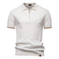Polo de Meio Zíper - Textura Vertical