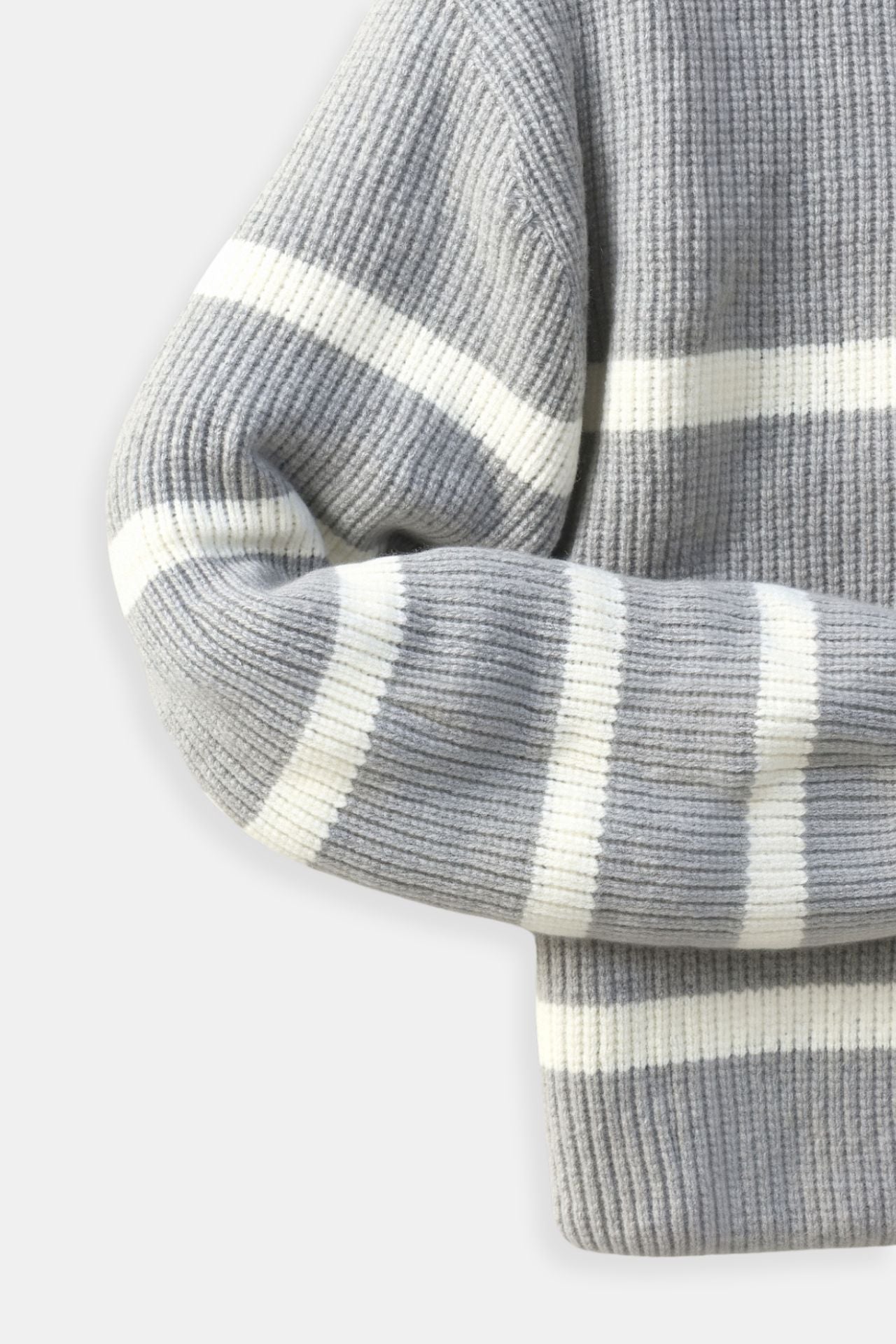 Constantino - Sweater Meio Zíper Listrado
