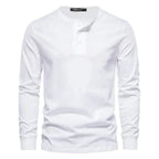 Camisa Henley - Mistura Suave Respirável
