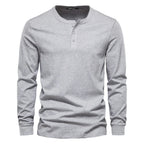 Camisa Henley - Mistura Suave Respirável