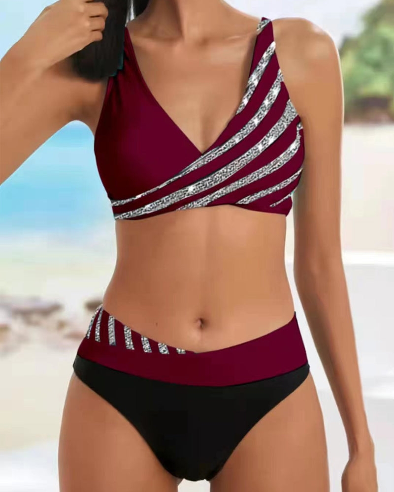 Sofia - Bikini Estampado em Tons Quentes