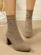 Isabel | Botins meia com salto
