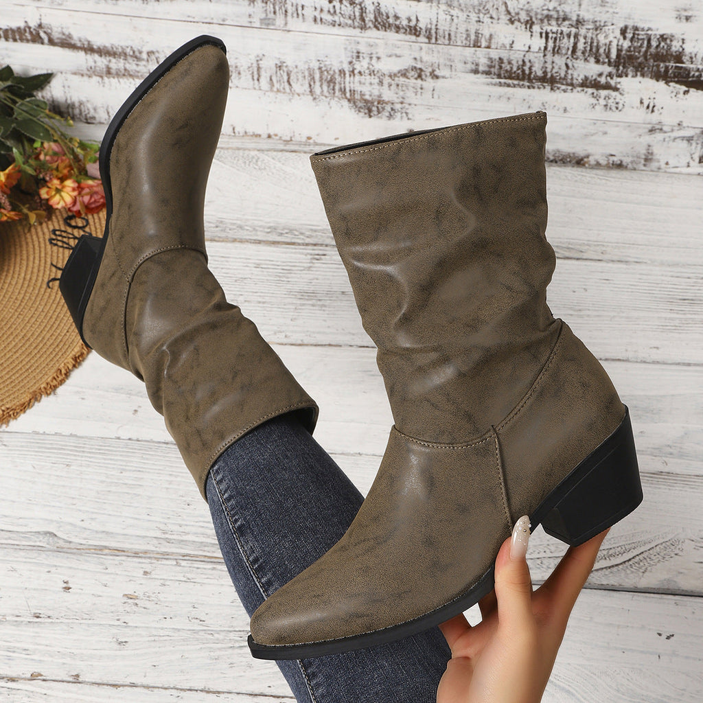 Sofia | Botins franzidos com salto