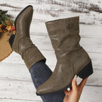 Sofia | Botins franzidos com salto
