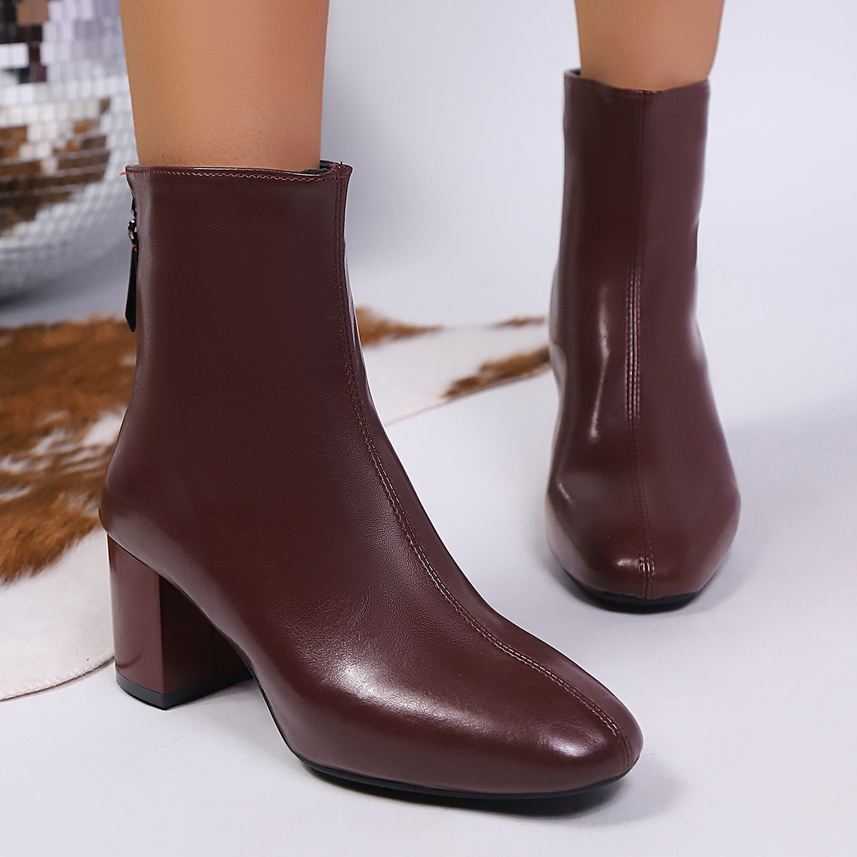 Helena | Botins com salto em bloco