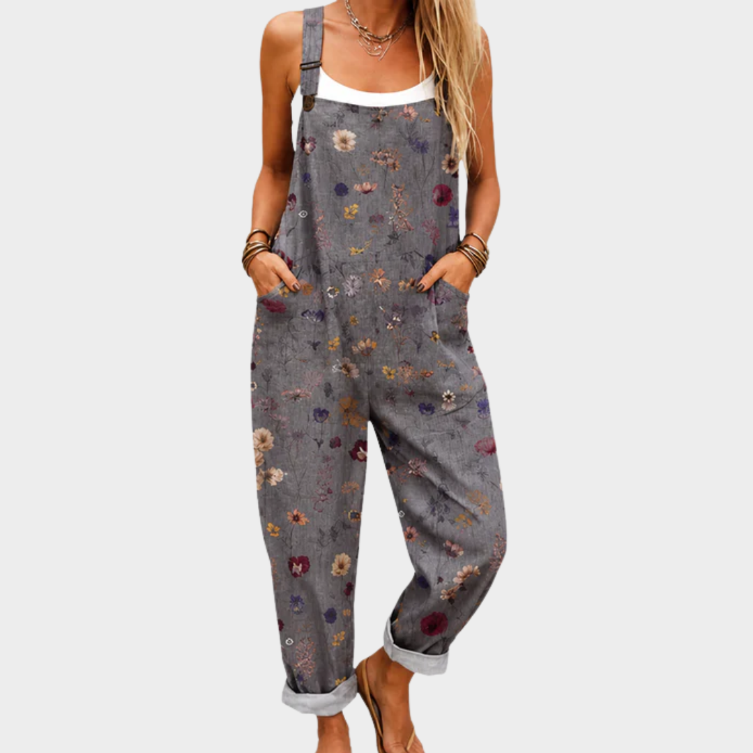Marta - Macacão estampado confortável
