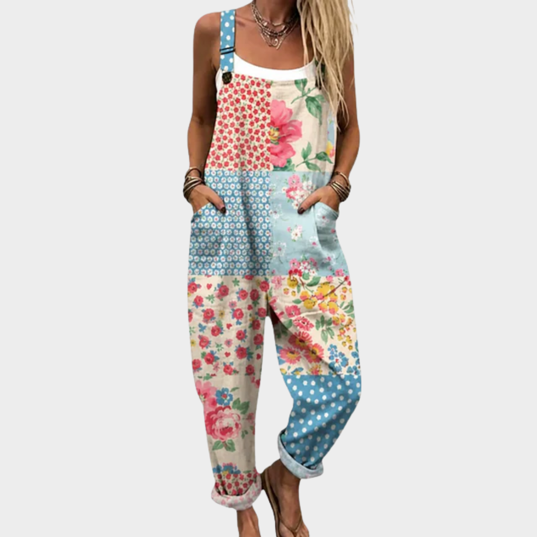 Vera - Macacão estampado confortável